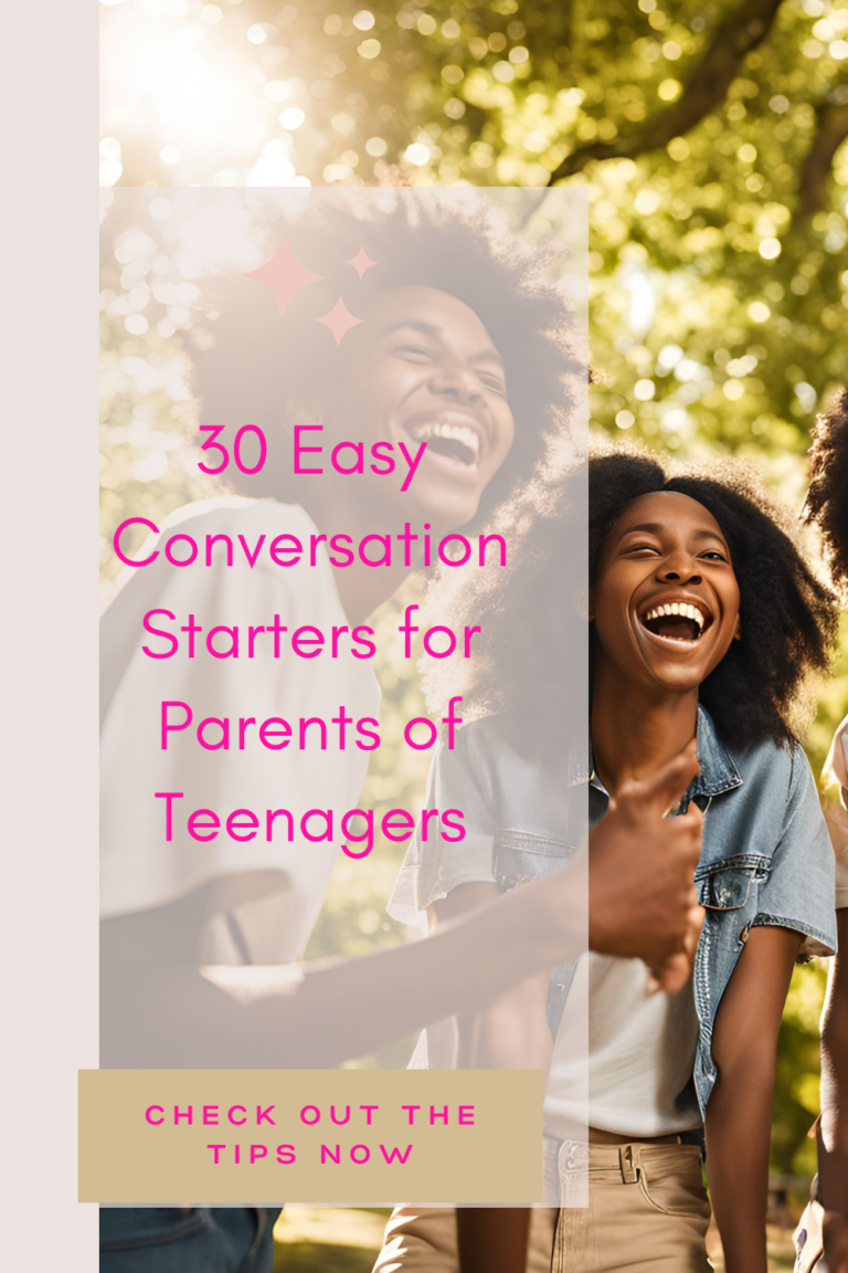 30 Easy Conversation Starters for Parents of Teenagers.