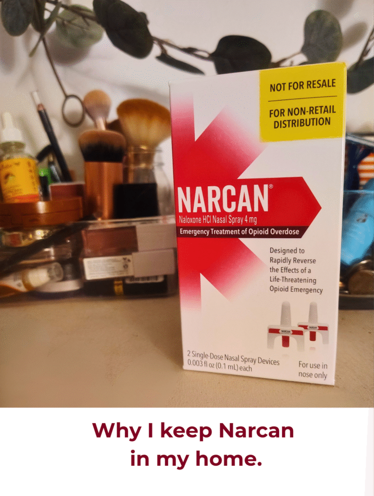 Narcan on the dresser